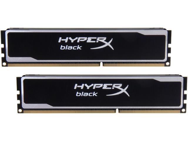 HyperX Black 8GB (2 x 4GB) DDR3 1600 (PC3 12800) Desktop Memory Model KHX16C9B1BK2/8X