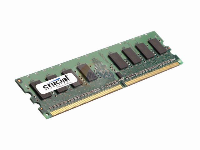 Crucial 1GB DDR2 800 (PC2 6400) Desktop Memory Model CT12864AA80E.C6