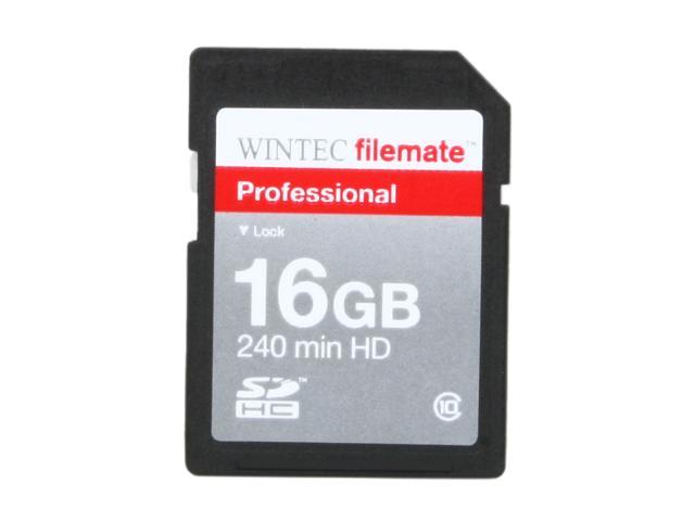 WINTEC FileMate 16GB Professional Class 10 Secure Digital SDHC Card - Retail