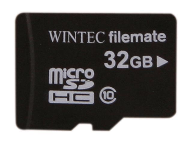 Wintec FileMate Mobile Professional 32GB microSDHC Flash Card Model 3FMUSD32GC10-SR