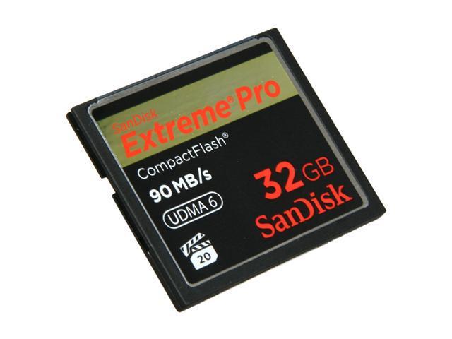 SanDisk Extreme Pro 32GB Compact Flash (CF) Flash Card Model SDCFXP-032G-A91