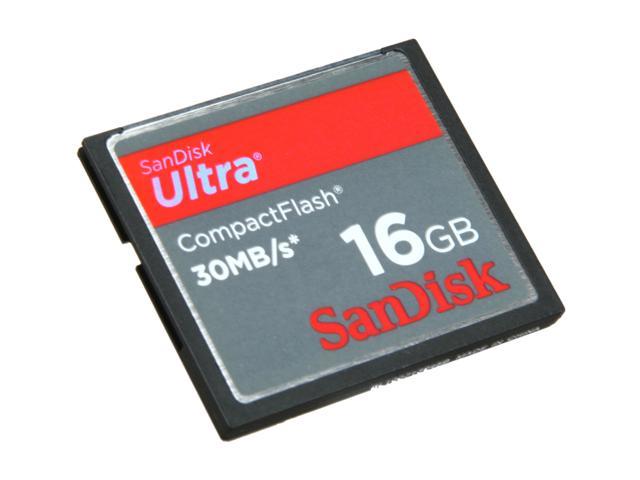 SanDisk Ultra 16GB Compact Flash (CF) Flash Card Model SDCFH-016G-A11