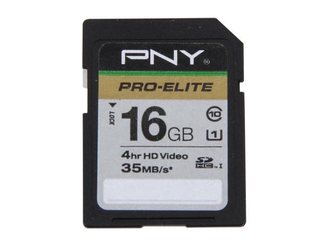 PNY 16GB Secure Digital High-Capacity (SDHC) Flash Card Model P-SDH16U1-GES3