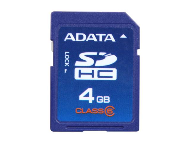 ADATA 4GB Class 6 Secure Digital High-Capacity (SDHC) Flash Card Model TurboSD SDHC 4G