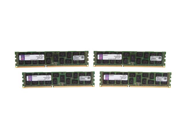 Kingston 32GB (4 x 8GB) ECC Registered DDR3 1333 Server Memory DR x4 1.35V Intel Model KVR13LR9D4K4/32I