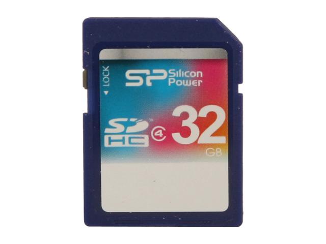 Silicon Power SDHC Class4 32GB Secure Digital High-Capacity (SDHC) Flash Card Model SP032GBSDH004V10