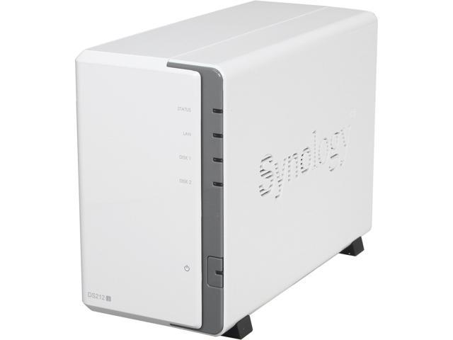 Synology DS212j 2200 4TB DiskStation Budget-friendly 2-bay NAS Server for Small Office and Home Use