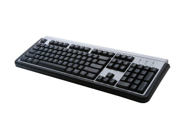 LITE-ON SK-1788/BS Black and Gray PS/2 Wired Standard Keyboard