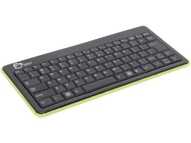 SIIG JK-BT0112-S1 Black Bluetooth Wireless Mini Mini Keyboard