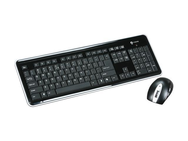 i-rocks RF-6577L-BK Black USB RF Wireless Slim Keyboard