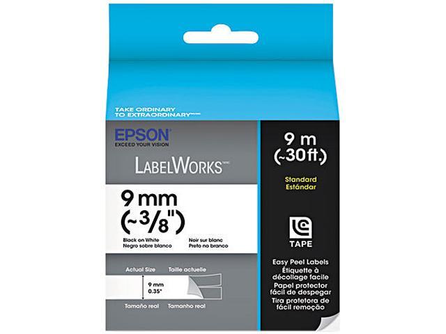 EPSON LC-3WBN9 LabelWorks Standard LC Tape Cartridge ~3/8" Black on White
