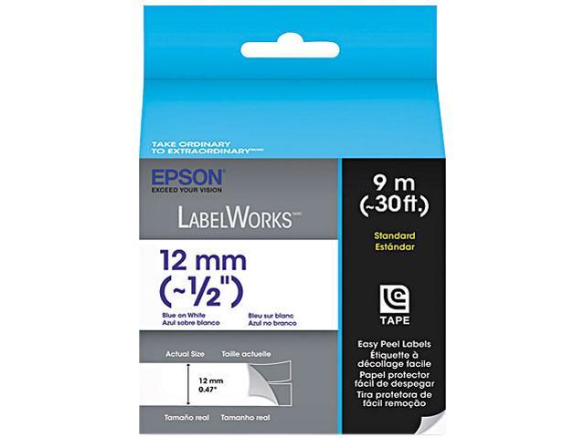 EPSON LC-4WLN9 LabelWorks Standard LC Tape Cartridge ~1/2" Blue on White