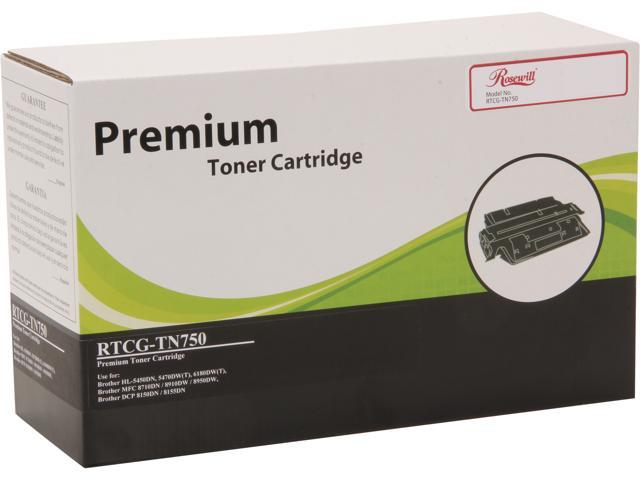 Rosewill RTCG-TN750 Compatible Toner Cartridge (Replaces OEM Brother TN-750, TN-720) 8,000 Pages Yield; Black