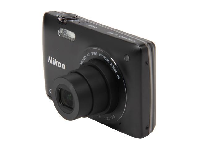 Nikon Coolpix S4300 Black 16MP 6X Optical Zoom 26mm Wide Angle Digital Camera