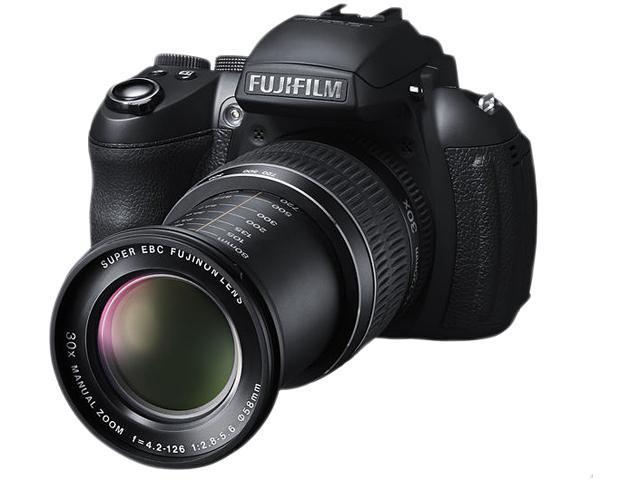 FUJIFILM HS30EXR Black 16.0 MP 30X Optical Zoom 24mm Wide Angle Digital Camera