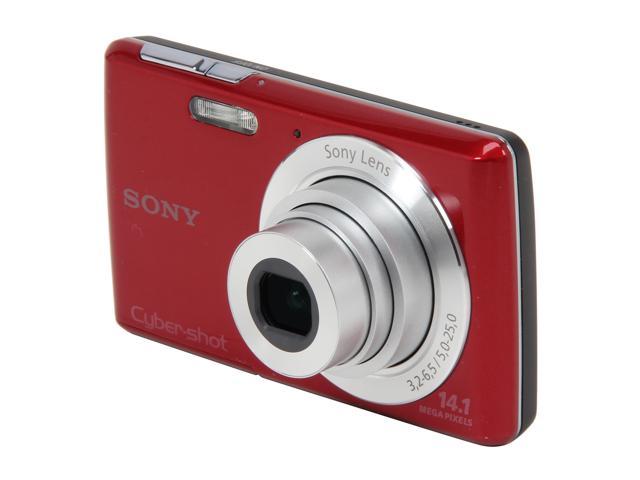 SONY Cyber-shot DSC-W620/R Red 14.1 MP 5X Optical Zoom Digital Camera