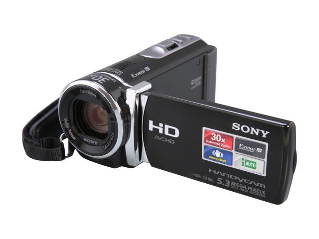 SONY HDR-CX190/B Black 1/5.8" CMOS 2.7" (230K) LCD 25X Optical Zoom Full HD Camcorder