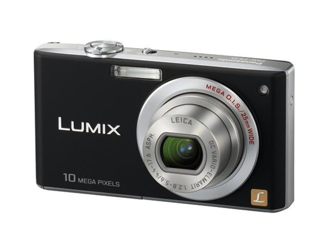 Panasonic Lumix DMC-FX35K Black 10.1 MP 4X Optical Zoom 25mm Wide Angle Digital Camera