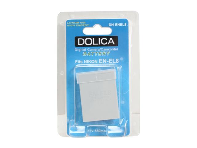 DOLICA DN-ENEL8 550mAh 3.7V Li-Ion Digital Camera Battery Replaces Nikon EN-EL8