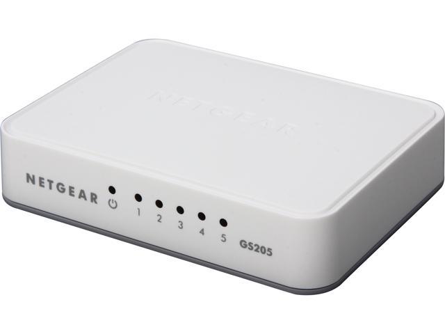 NETGEAR ProSAFE 5-Port Gigabit Ethernet Switch (GS205)