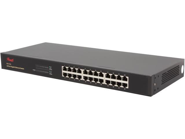 Rosewill RGS-1024 (RNSW-11001) - Rackmountable Switch - 24-Port 10/100/1000Mbps - 3-Year Warranty