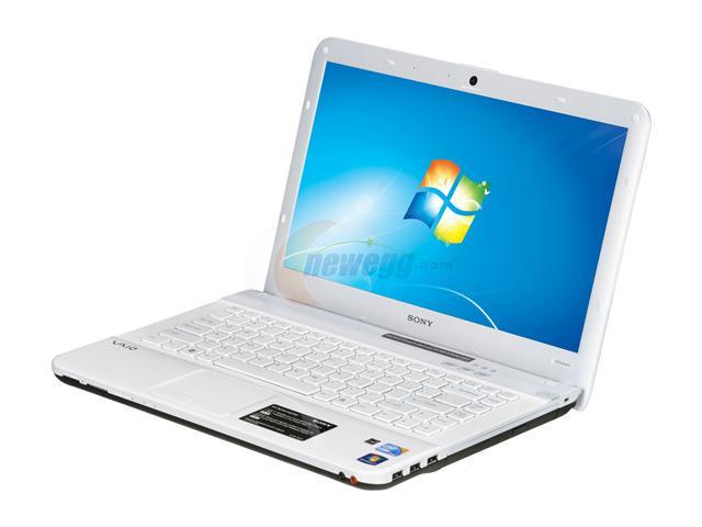 SONY Laptop VAIO EA Series Intel Core i3-380M 4GB Memory 500GB HDD Intel HD Graphics 14.0" Windows 7 Home Premium 64-bit VPCEA44FX/WI