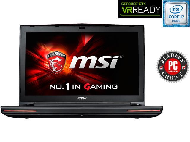 MSI GT Series GT72S DomPro4K-059 Gaming Laptop 6th Generation Intel Core i7 6820HK (2.70 GHz) 16 GB Memory 1 TB HDD 256 GB SSD NVIDIA GeForce GTX 980 8 GB GDDR5 17.3" 4K screen Windows 10 Home 64-Bit
