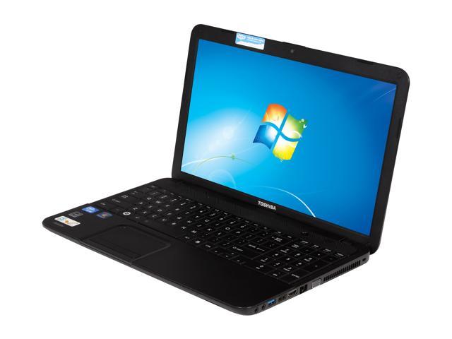 TOSHIBA Laptop Satellite Intel Celeron B820 4GB Memory 320GB HDD Intel HD Graphics 15.6" Windows 7 Home Premium 64-Bit C855-S5233