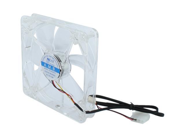 Masscool FDC14025S1L  140mm Sleeve bearing Clear Case Fan w/ 3 Pins and 4 Pins Connectors - Retail