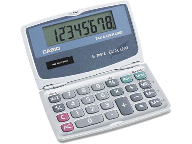 Casio SL200TE SL200TE Handheld Foldable Pocket Calculator, 8-Digit LCD