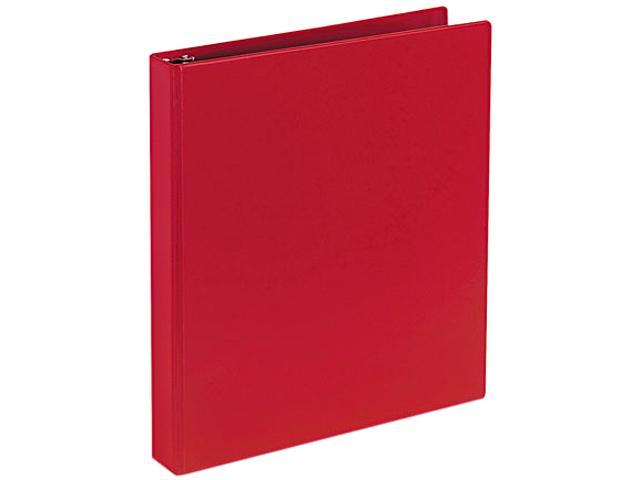 Avery 27201 Durable EZ-Turn Ring Reference Binder, 11 x 8-1/2, 1" Capacity, Red