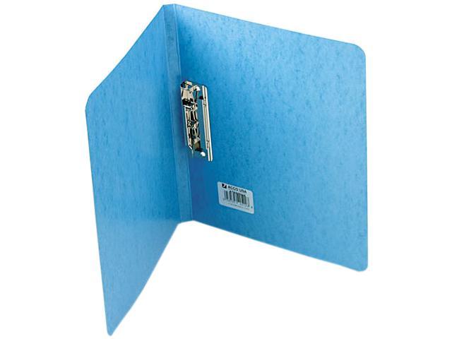 ACCO 42522 PRESSTEX Grip Punchless Binder With Spring-Action Clamp, 5/8" Cap, Light Blue