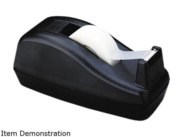 Scotch C40-BK Deluxe Desktop Tape Dispenser, Attached 1" core, Heavily Weighted, Black