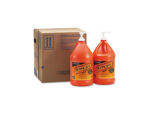 KIMBERLY-CLARK PROFESSIONAL* 91057CT KIMCARE INDUSTRIE NTO Hand Cleaner w/Grit, Orange, 1gal, Pump Bottle, 4/Carton