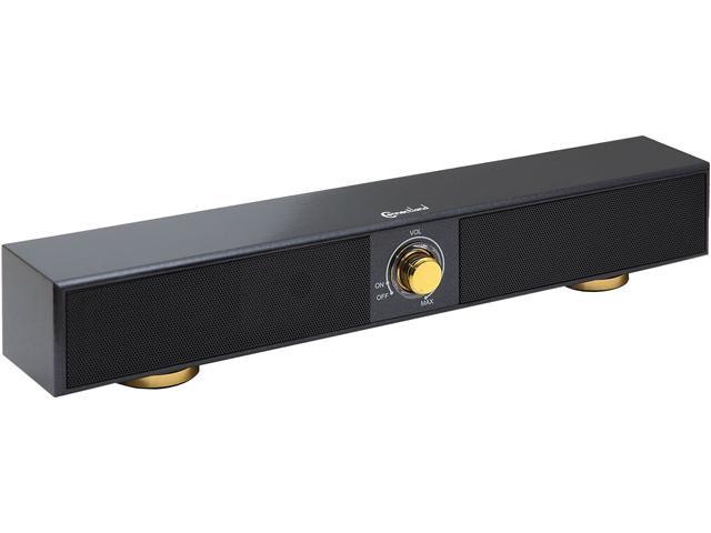 SYBA CL-SPK20149 Rated Speaker power: 2 x 2.5W RMS 17" Wide Compact Yet Powerful Speaker Bar for TV's, PC's, and Laptop, USB Powered