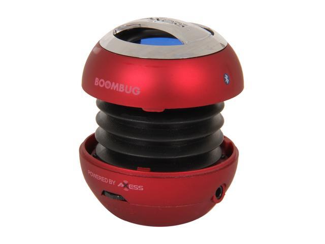 Boombug Bluetooth Portable Mini Premium Speaker - SPLBT12-3, Metallic Red