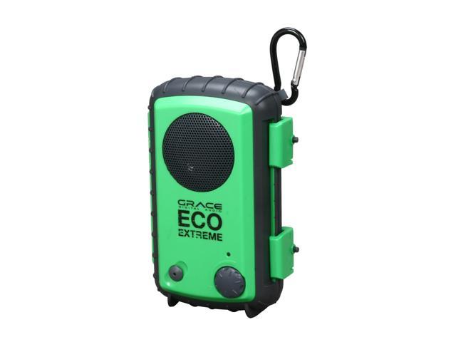 Grace Digital Eco Extreme Waterproof Case w/ Built-In Speaker for iPod /iPhone and MP3 Players (Green)