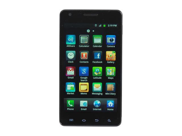 Samsung Infuse 4G Caviar Black Unlocked Cell Phone w/ Android OS / 4.5" Super AMOLED Plus Screen (SGH-I997)
