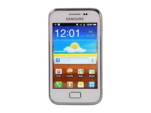 Samsung Galaxy Ace Plus S7500 Unlocked Cell phones 3.65" White 3 GB storage, 512 MB RAM