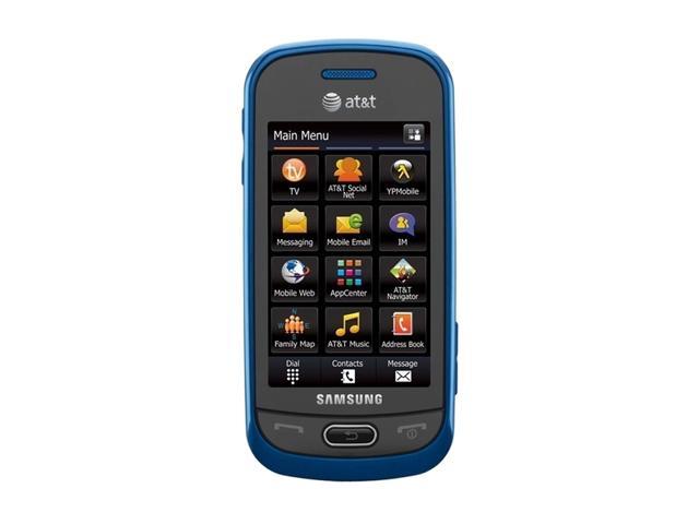 Samsung Eternity II SGH-A597 Unlocked Cell Phone 3.0" Blue 256 MB RAM / 512 MB ROM