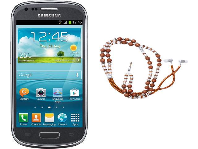 Samsung Galaxy S3 Mini I8200 Unlocked Cell Phone + HandCandy - The SAMSARA Bundle 4.0" Gray