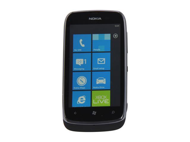 Nokia Lumia 610 3G 8GB Unlocked GSM Windows Smart Phone w/ Wi-Fi / Bluetooth / 5 MP Camera / 3.7" Display 3.7" Black 8GB 256 MB RAM