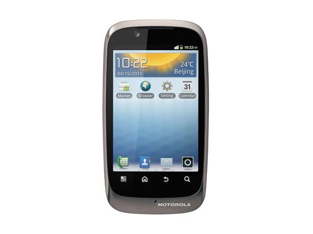 Motorola XT532 Unlocked Dual SIM GSM Android Cell Phone 3.5" Silver 512 MB RAM, 512 MB ROM