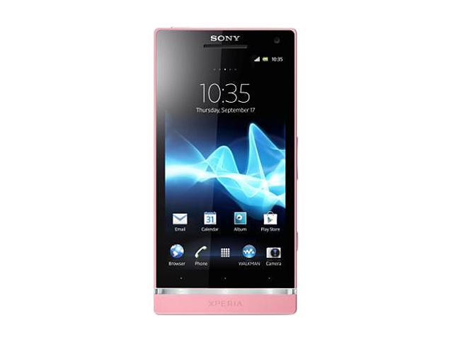 Sony Xperia SL LT26II Unlocked Cell Phone 4.3" Pink 32 GB (26 GB user-available), 1 GB RAM