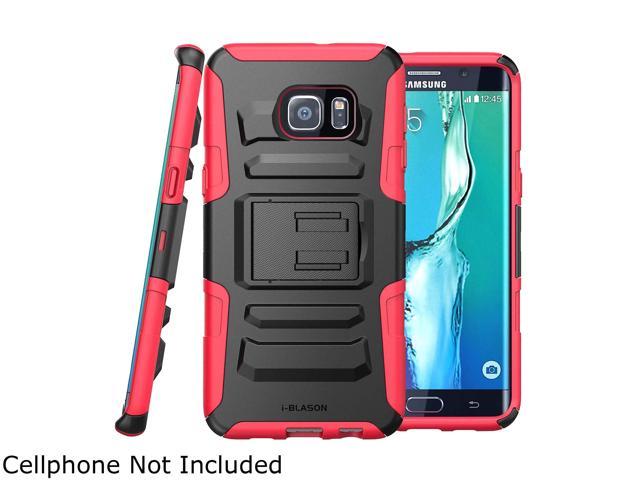 i-Blason Prime Red Dual Layer Holster Case with Kickstand and Belt Clip for Galaxy S6 Edge Plus GS6-EdgePlus-Prime-Red