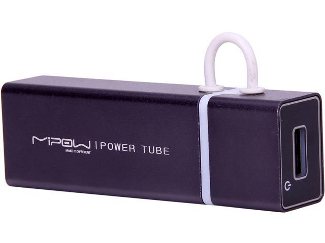 MiPow Power Tube Gray 4000 mAh Portable Battery SP4000-GR