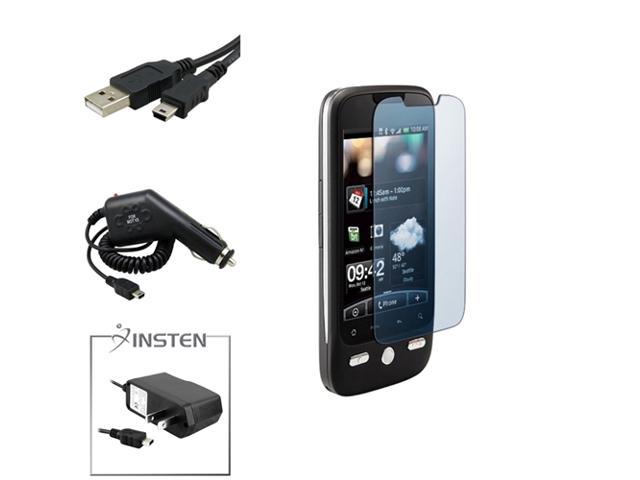 Insten Car CHARGER+USB CABLE+LCD FILM+Insten AC Compatible with HTC VERIZON DROID ERIS