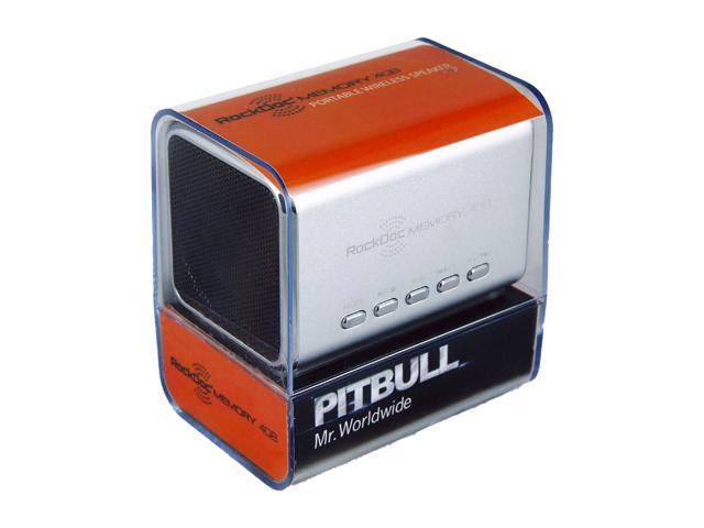 Pitbull RockDoc MEMORY Portable 2way 4GB/MP3 Speaker 900582, Silver