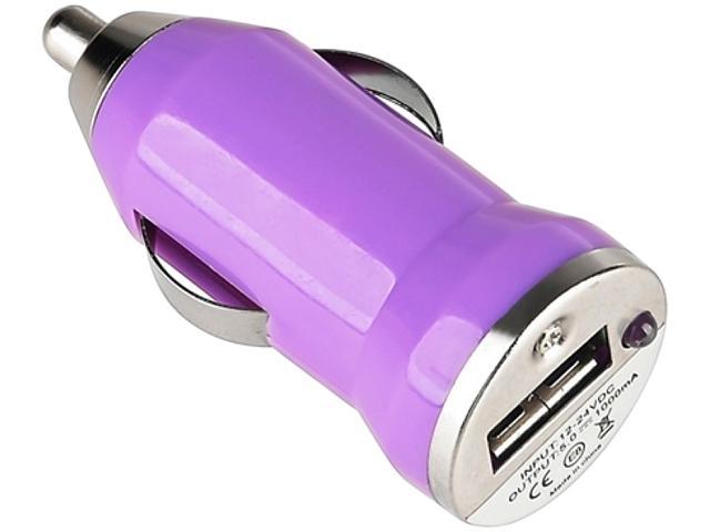 Insten 949447 Purple Universal USB Mini Car Charger Adapter