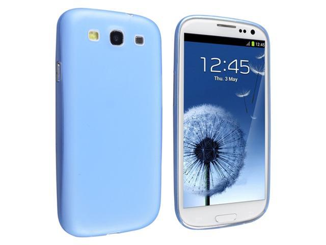 Insten Slim Snap-on Case Cover compatible with Samsung Galaxy S III/ S3 , Clear Blue